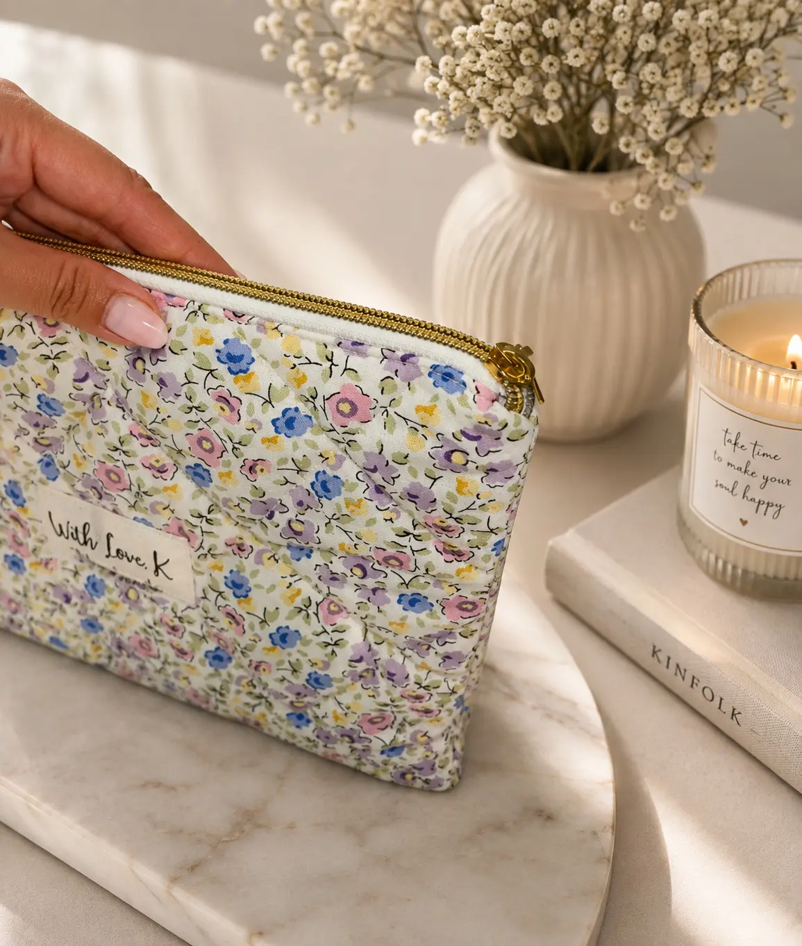 Floral iPad sleeve