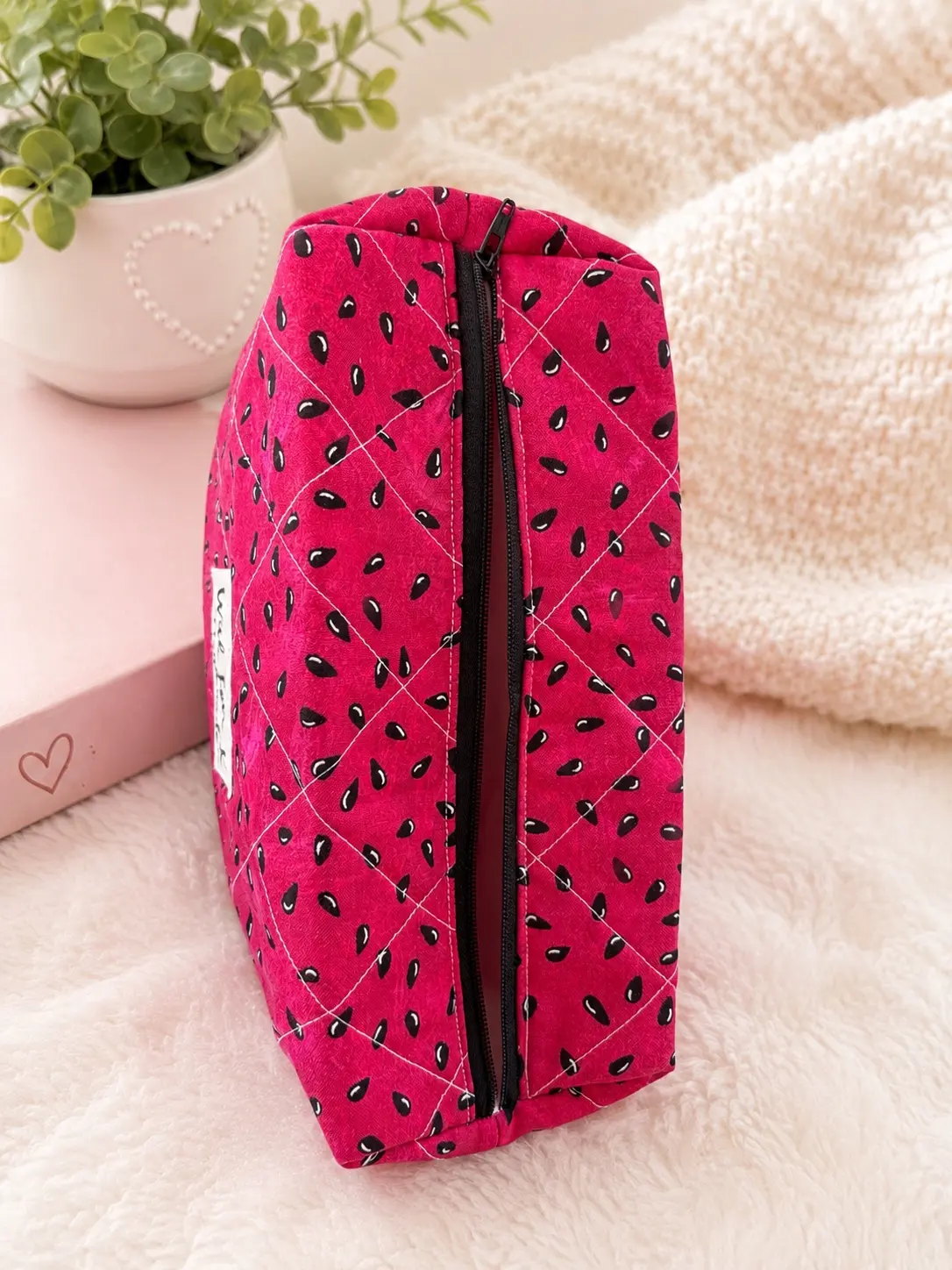 Watermelon Seeds Makeup Bag — Large photo 2