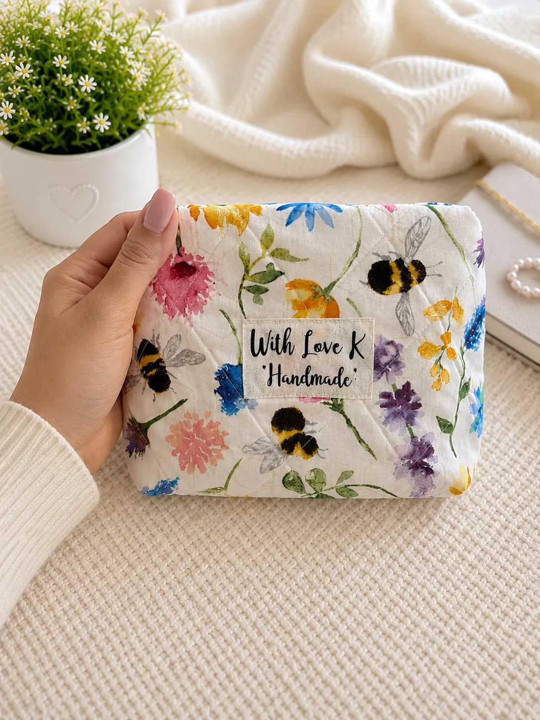 Bee Garden Makeup Bag — Small photo 1