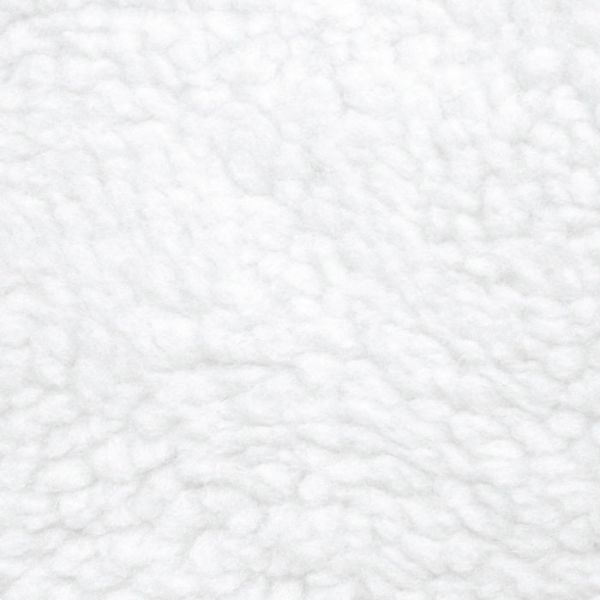 White Plush fabric swatch