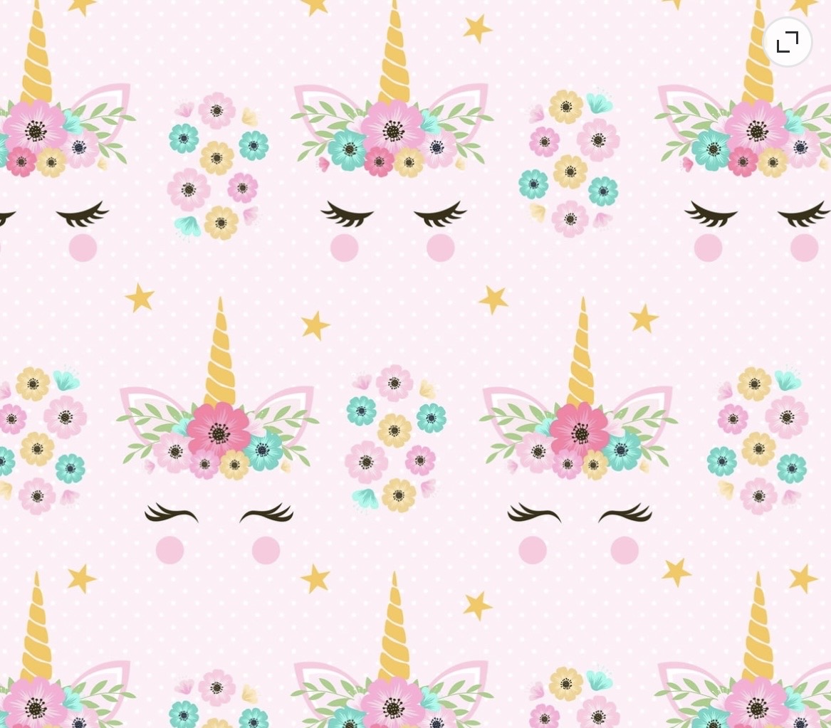 Pastel Unicorn fabric swatch
