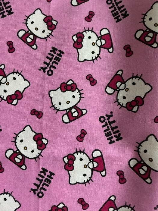 Hello Kitty Pink fabric swatch