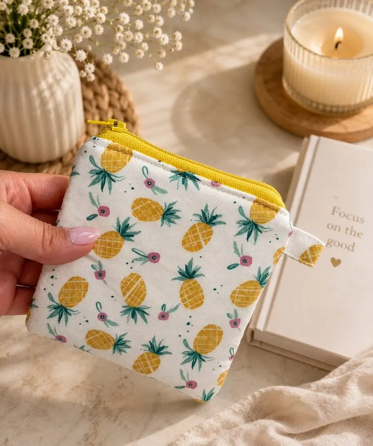 Pineapples coin purse