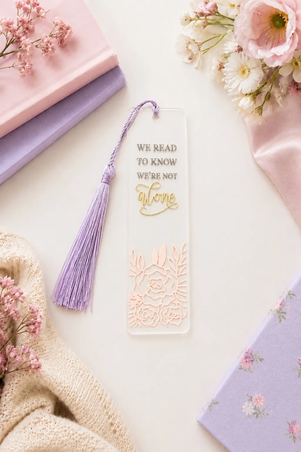 We Read to Know We're Not Alone bookmark